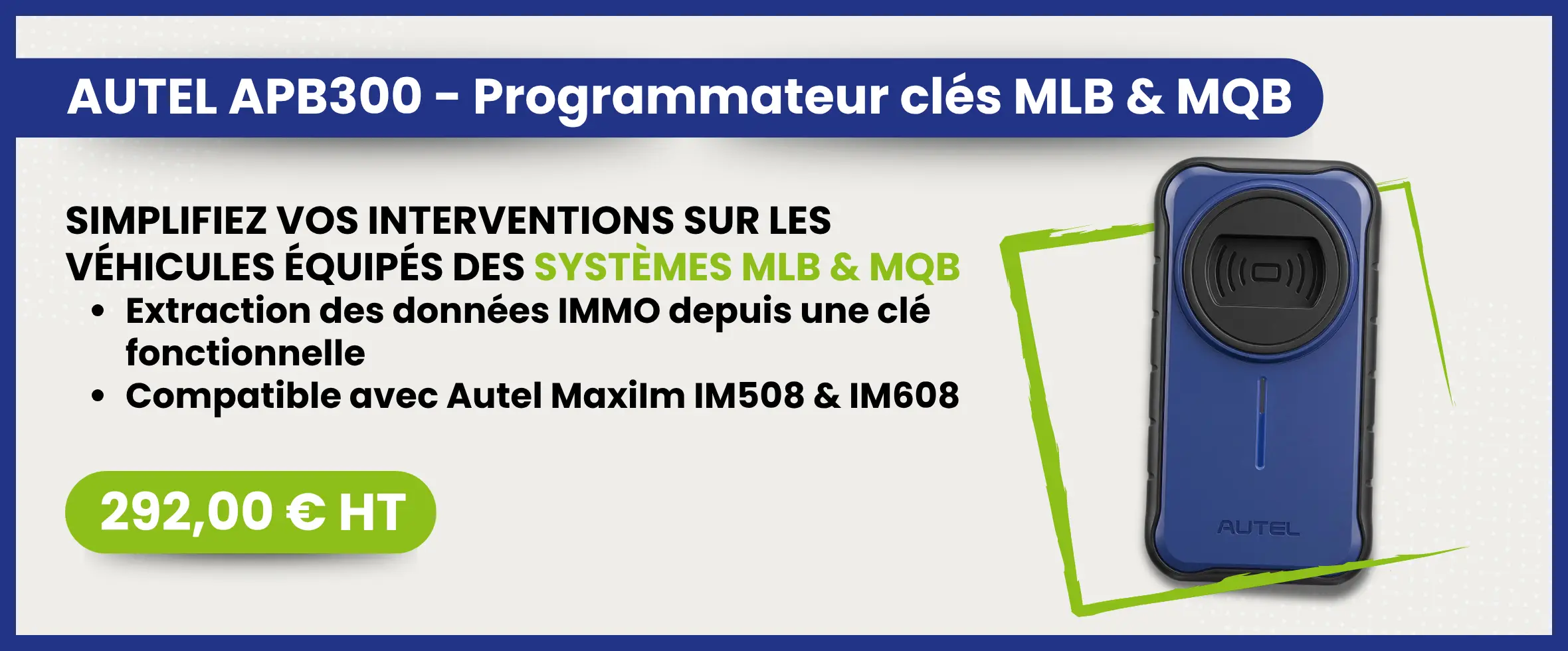 AUTEL APB300 - Programmateur clés MLB & MQB